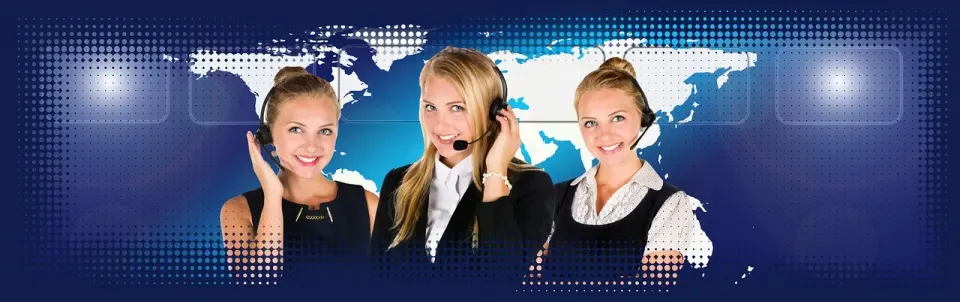 call center, headset, woman, service
